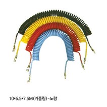우레탄코일호스 10X6 5X7 5M 커플링 삼국 핸드밸브 원터치피팅