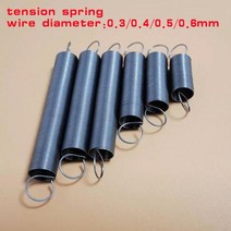 인장스프링 스텐인장스프링 금형 와이어 직경 10 개 0.3mm 0.4mm 0.5mm 장력 스프링 스테인레스 스틸 연장 스프링 후크 길이 10mm ~ 60mm, 0.5mm 10pcs, 5mm, 35mm