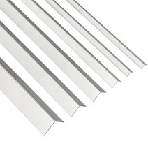 스텐 헤어라인 ㄱ자 코너몰딩(2.4M) 5EA개입 재료분리대 타일 비드 꼼꼼이, 50mm X 5EA