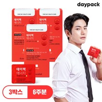 디에센셜 데이팩 에너지 밀크씨슬 루테인 멀티비타민 테아닌 한팩 활력 종합영양제, 3박스(6주분)