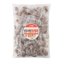 생강젤리 1.2kg-개별포장 생강 고형분 30프로 함유 사탕 편강, 1.2kg, 1개