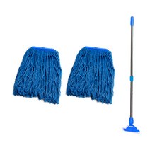 크린굿즈 고급 면청사 마포걸레 2P + 2단 스텐마포대, 1개