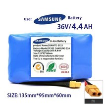 정품 36V 배터리 팩 6000MAH 6.0AH 충전식 리튬 이온 배터리 전기 셀프 밸런싱 스쿠터 호버보드 외바퀴 자전거