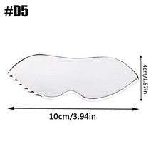 그라스톤 글라스톤 괄사 근막이완도구 스테인레스 스틸 gua sha 마사지 도구 바디 스크레이퍼 스크래핑 마사지 림프 배수 패들 연조직 근육통 완화, d5