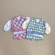 신생아 유아 돌 백일 선물 남아 여아 봄 면 가일 조끼 상하복 24개월까지