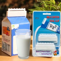 도매짱 우유 클립 2p 우유팩 집게 밀봉 홀더 (domejjang), 우유팩클립 2P