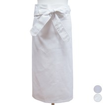 DBAE19 흰색 요리사 조리복 시험 실기복 허리 앞치마, S, DBAE19 푸른빛흰색S