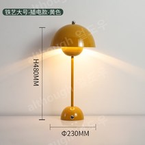밝기조절스탠드 덴마크디자인테이블램프 북유럽풍 책상스탠드조명, 옐로우 대