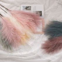 [플라워트리] 핑크뮬리 팜파스가지 80cm 조화 인테리어 장식 소품, 색상:퍼플