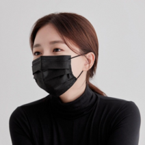 2박스 대형 고래마스크/ 연약한 피부에 부드러운 국내원단, [고래] 블랙 2박스 (대형)