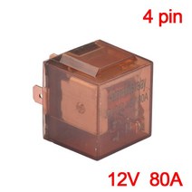 방수 자동차 릴레이 12V 24V 80A 100A 4/5n SPDT 제어 장치 DC 대용량 스위칭 소켓, 06 12V 4PIN 80A