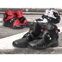 오토바이 숏부츠 레이싱 바이크 신발 남성 여성 보호, 41,黑色