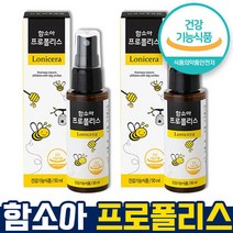 식약처 인증 인정 프로폴리스 50ml 식물혼합추출증류액 마누카 꿀 구강건강 항균작용도움 딸기맛 환절기 면역 유아 청소년 하루3번 간편하게 뿌리는 영양제 홈쇼핑 방송 건강 식품 인증, 50ml x 2개