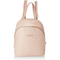 DKNY 백팩 퀼팅 소프트사이드 러기지 핑크 14인치, 분홍색