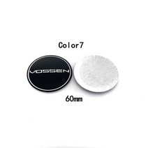 휠캡 4개/ 64.5MM 60MM 45MMM VOSSEN 정밀 시리즈 자동차 휠 센터 허브 캡 스티커 배지 엠 블 럼, 07 color7