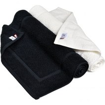 일본제 블룸 이마바리 타월 인정 레온 목욕 매트 2장 세트 타월지 호텔 사양 건조기 수, 4.화이트×블랙