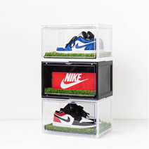 슈케이스 신발 정리함 보관함 정리대 수납장 신발장 슈박스, 잔디20mm, 화이트, 1개