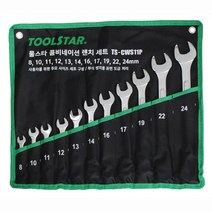 8~24mm 11pcs 툴스타 콤비네이션렌치세트 TS-CWS-11P 스패너 옵셋렌치 토탈공구