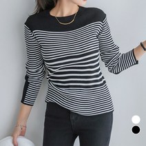 [나크21] 슬림 스트라이프 니트 NK11-T-49