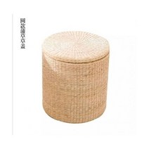 수납 쇼파 서랍형 벤치 의자 새로운 수제 빨대 단단한 나무 신발 변경 오토만 등나무 보관 의자 앉을 수 있는 발 소파, Dia29xH33cm S279 2