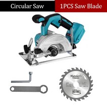 테이블쏘 원형톱 전기톱 소형 엔진 충전식 전동톱 makita 18v 배터리 다기능 전기, 파란색 원형 암소