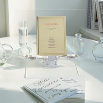 다와리빙 투명 아크릴 각도조절 2단 독서대