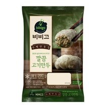 CJ더마켓 만두 냉동 식품 간편 탑티어 비비고 깔끔고기만두 김치 고기 야채 군만두 200G, 9개