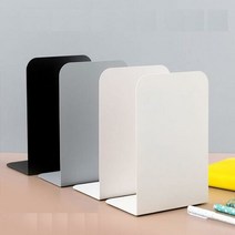 아트박스/에이치플러스몰 북엔드 책 지지대 2P 세트 W76F2E2, 그레이