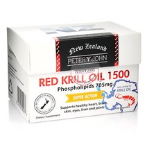 피터앤존 레드 크릴오일 1 500mg (인지질 705mg) 60캡슐