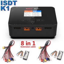 ISDT K1 듀얼 리포 배터리 밸런스 충전기 방전기 1-6S AC 100W DC 2X250W 10A 스마트 for Life Lilon Lipo LiHv Pb NiMH, k1 8 in 1_영국 플러그