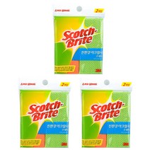 쓰리엠 아크릴사 수세미, 2개, 3개입