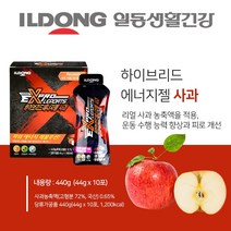 일동 에너지젤 파워젤 6가지맛 마라톤 자전거 수영 헬스, 1box, 일동파워젤 사과(10포1박스)