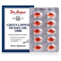 닥터브라이언 뉴질랜드 초록입홍합 25000mg 올리브오일 리프리놀 DR.BRIAN ROETTGER Green Lipped Mussel Oil, 상세내용참조, 없음, 알약/캡슐