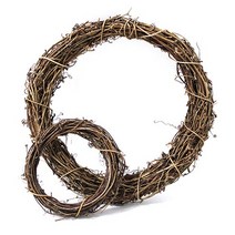 문구조아 넝쿨리스틀 원형 리스 만들기 장식 공예, 단색