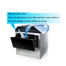 미니 제빙기 25KG 상업용 고품질 제빙기 영어 패널 가정용 아이스 큐브 제조기 차 우유, 02 미국