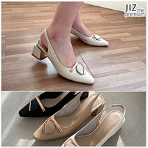 [지즈] 천연가죽 리벨르 슬링백 5.5cm