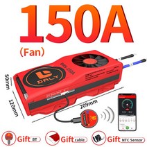 수력발전기 Daly BMS 리튬 이온 배터리 에너지 저장 와이파이 스마트 16S 4S12V 24V 48 60A 150A 250A 500A, 7.LiFePo4 4S 12V BT - 150A FAN