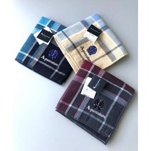 일제 아큐아스큐텀(Aquascutum) 남성용 가제타올 손수건(슈트)