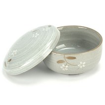 KO 키친쿡 환경 호르몬 걱정 없는 ~ 로코 설화 주발 공기 도자기 그릇 한정식 업소용 고급 식기 밥공기 뚜껑 있음 합식기, 로코 설화 주발(공기)