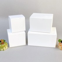 원터치 화이트 상자 선물상자 포장박스 쿠키 마카롱 케이크 타올상자 답례품 선물포장, 원터치 화이트 상자 (4호)
