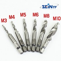 세인티에프 탭핑비트 M10 드릴비트 나사탭 천공날 기리 목공 홀가공, 1개