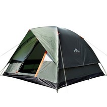 칼노 텐트 야외 캠핑 여행 텐트, 3-4사람, 녹색