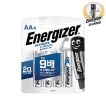 에너자이저 얼티메이티드 리튬건전지 AA 4입