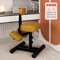 가슴받이 체어 숙제 공부 콘솔 게임 학생 게이밍 서울대, 골드 등받이 없음