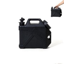 MOBI 정원 버킷 야외 10L 캠핑 벨트 수도꼭지 휴대용 스토리지 버킷 가정용 대용량 저장 탱크, 03 night black(1pc)