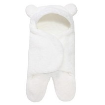 신생아 랩 담요 아기 침낭 봉투 겨울 어린이 슬립 색 발싸개 유모차 니트 수면 자루 선물, [11] B03 white 0-3 months