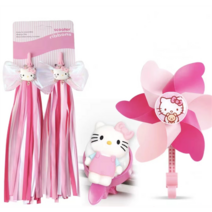 마이크로킥보드 악세사리, B (리본+벨+바람개비), 05 핑크 고양이