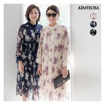 [김여사] 로하 주름 루즈핏 원피스 엄마옷/마담옷/중년여성/40대/50대