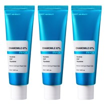 화사 블루 캐모마일 67% 카밍 리페어 크림 50ml 피부 자극 개선 221% 시술 후 손상 자극 민감성 피부 진정 장벽 개선 아줄렌 재생크림, 3개