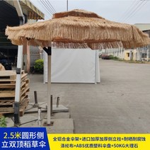 라탄 야외 대형 파라솔 테라스 카페 야외테이블, 05.라운드 더블 탑 2.5미터